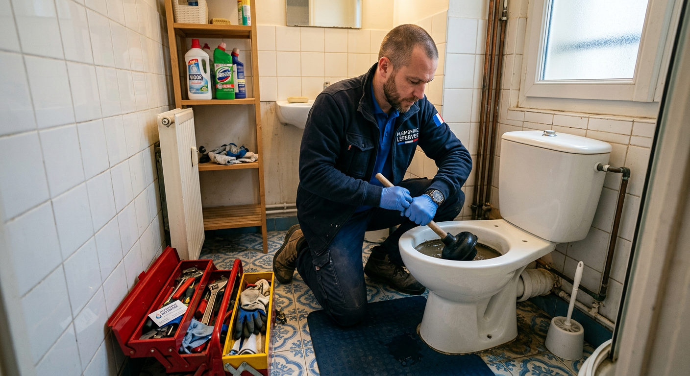 débouchage WC urgence plombier Sarcelles